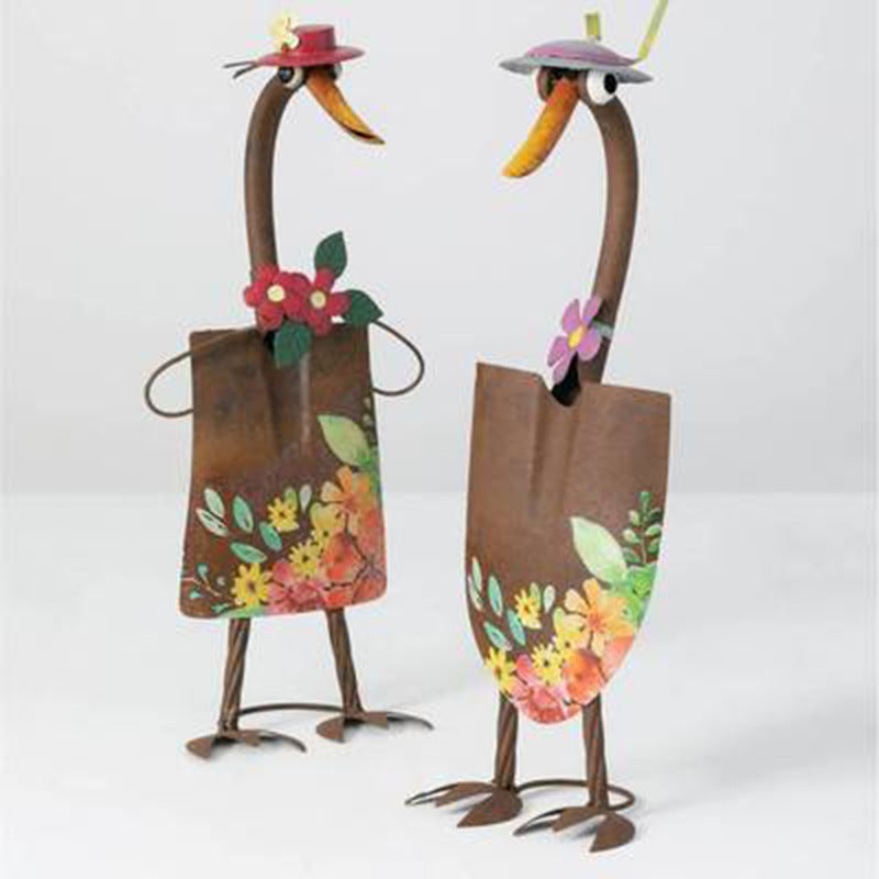 Cute Duck Shovel Shovel King Division Art Deco Ornaments