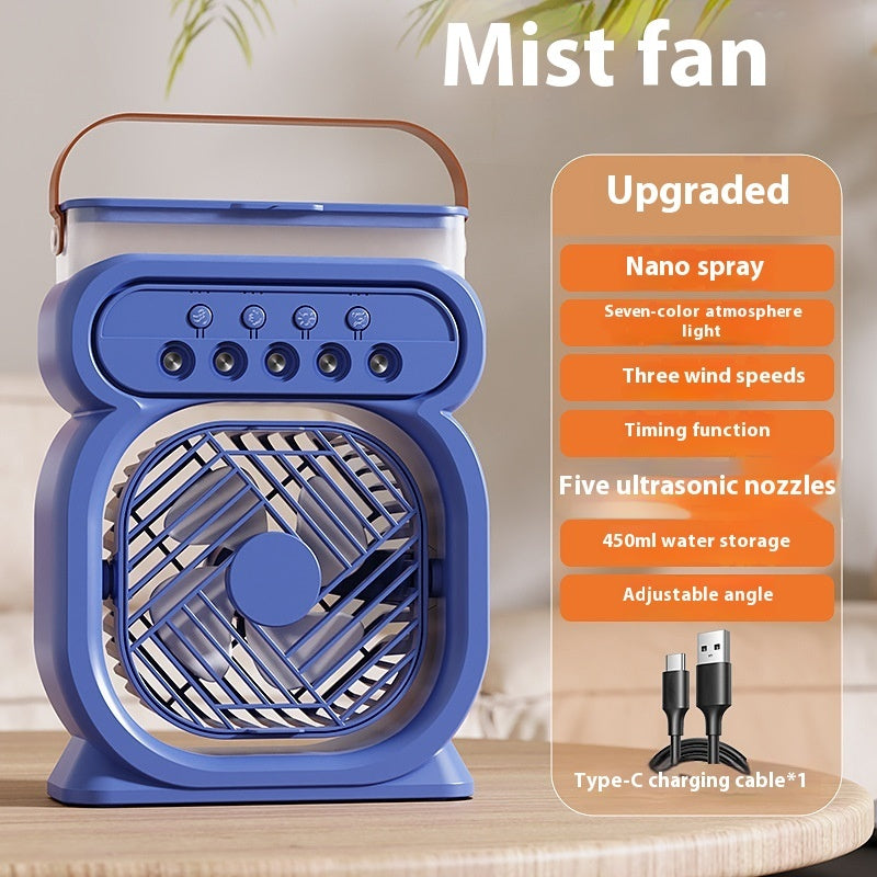 Desktop USB Small Fan Mini Spray Air Cooler