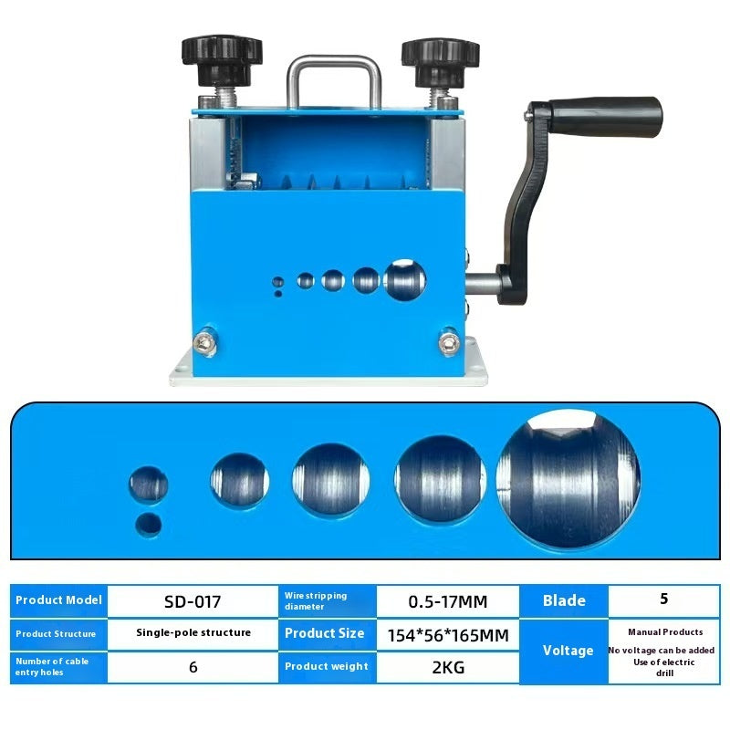 Automatic Small Porous Household Wire Stripping Machine