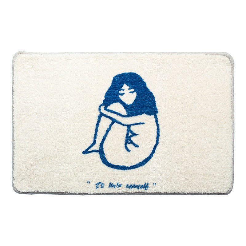 Stall Bathroom Thickening Carpet
