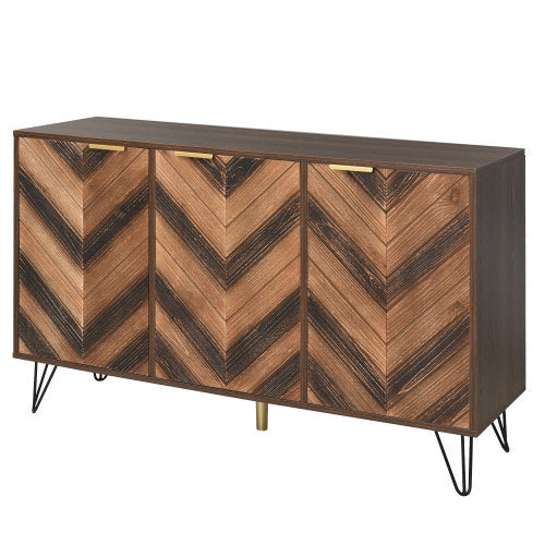 Particleboard Three Door Sideboard