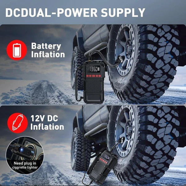 Tire Inflator Portable Air Compressor - 20000mAh Portable Air Pump