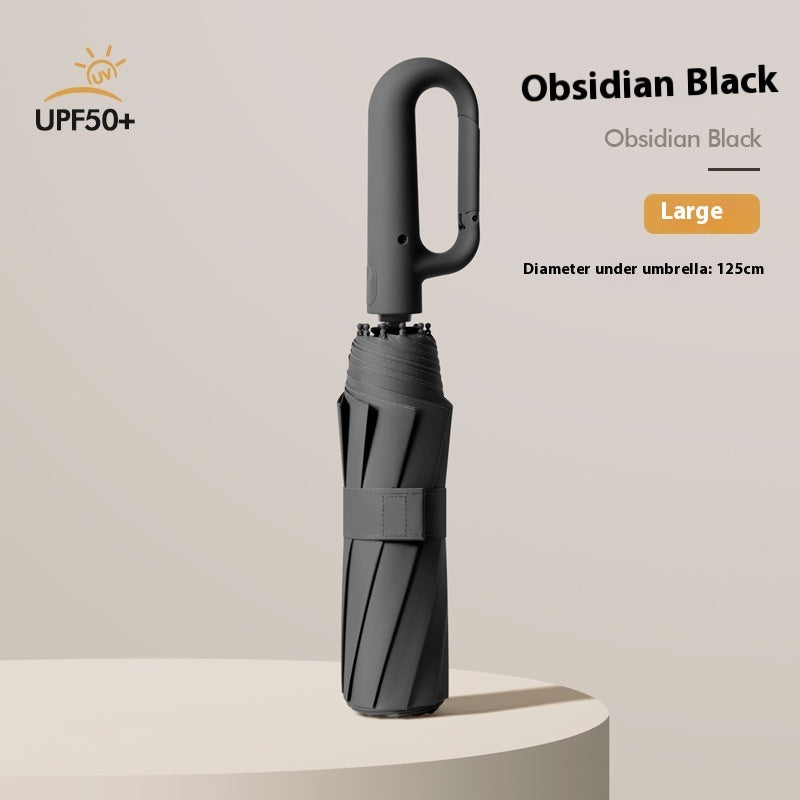 Dual-purpose Automatic Buckle Umbrella Aluminum Bone Folding Business Umbrella