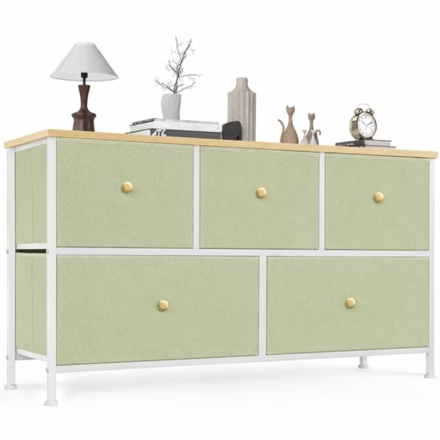 Fabric Dresser For Bedroom, Chest Of Drawers Organizer Storage Cabinet For Closet And Entryway