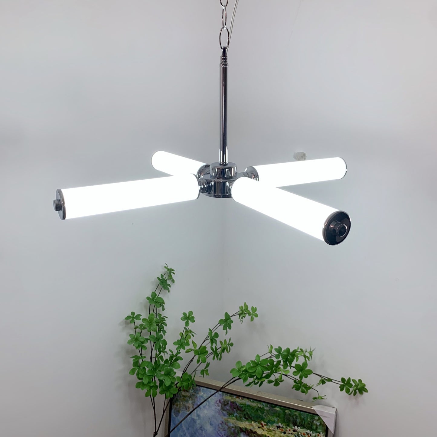 Acrylic Tree Branch Bar Lamp Wrought Iron Bedroom Creative Chandelier