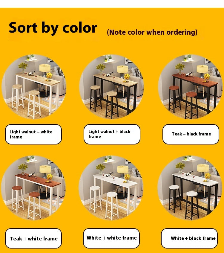 Simple Bar Counter Home Living Room High Leg Table