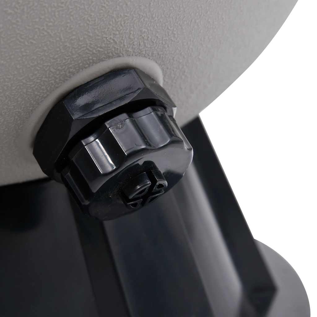 Pool Sand Filter with Side-Mounted 6-Way Valve, Grey