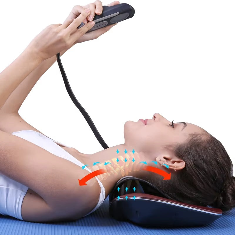 Electric Heat Therapy Massage Products Cervical Massager Traction Machine Pillow For Neck And Shoulder Massage