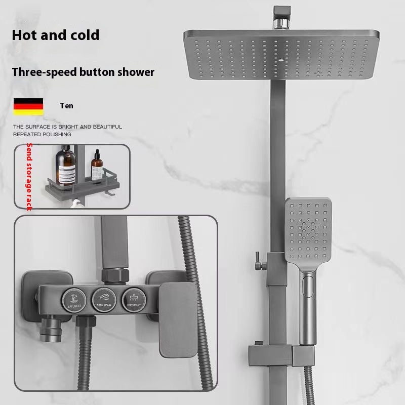 Constant Temperature Digital Display Shower Head Set