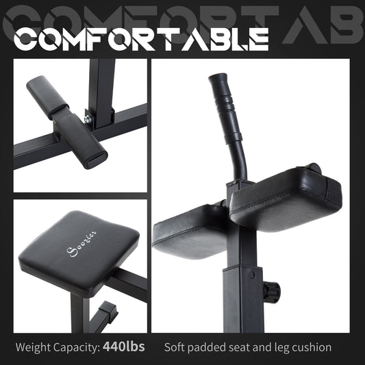 Steel Seated Calf Raise Machine Adjustable Leg Press Strength Training Gym Black