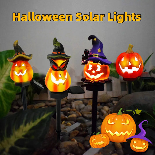 Solar Halloween pumpkin