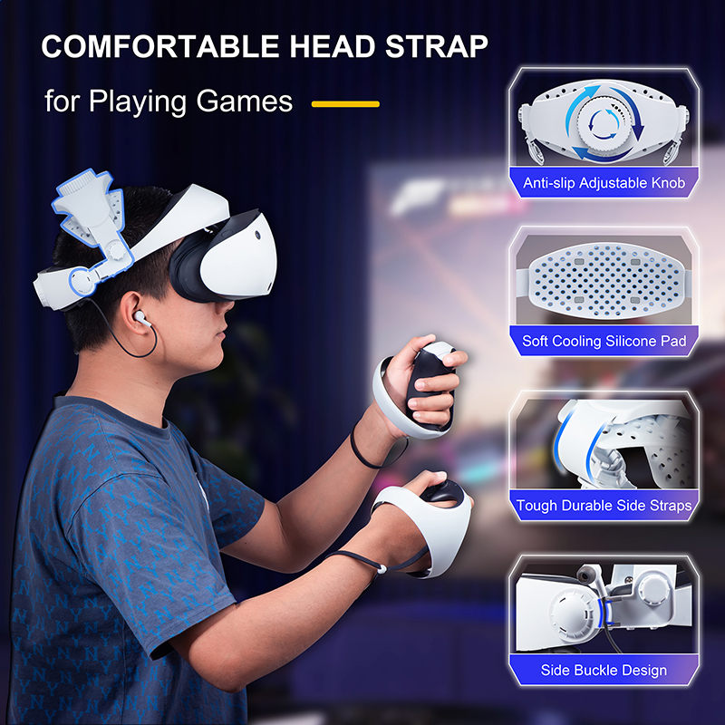 DEVASO Applicable Sony PS VR2 glasses adjustable headband comfortable evaporation weight wear accessories