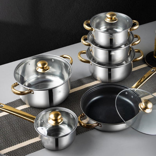 Household Fashion E-commerce Pot Set Stainless Steel