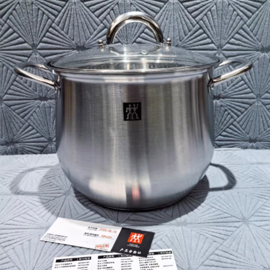 304 Stainless Steel Thickened Stock Pot Large Capacity Double Ear Cooking Pot