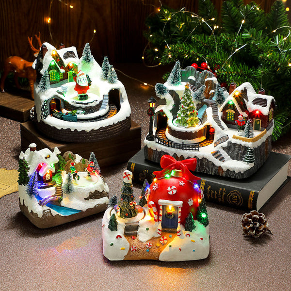 Christmas glowing music box