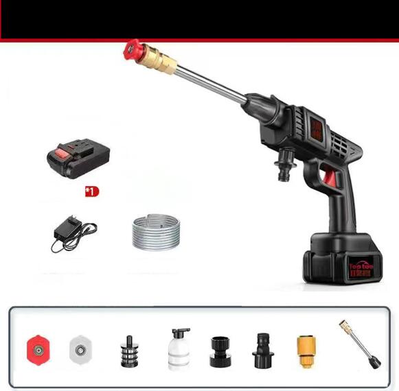 Wireless Lithium Electric Car Wash Machine Auto Water Gun Fully Automatic High Pressure Tool