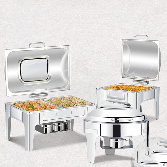 Stainless Steel Straight Leg Hydraulic Buffer Buffet Stove