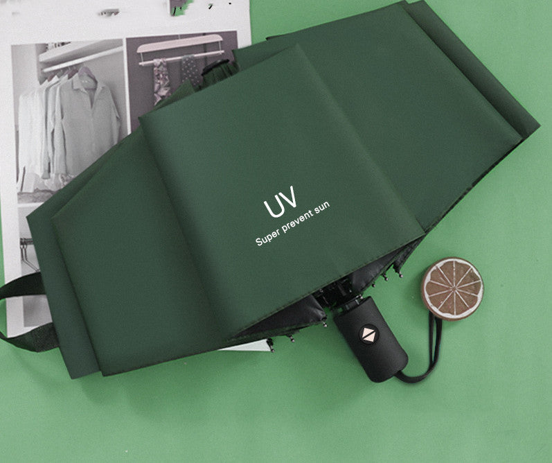 Automatic Umbrella Female Rain Or Shine Folding Umbrella Sun Umbrella Sun Protection