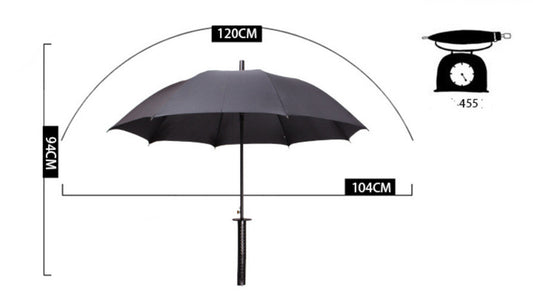 Straight Handle Windproof Umbrella Man Anime Big Umbrella