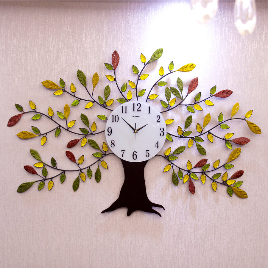 Living Room Modern Simple Fashion Creative Fortune Tree Quartz Clock Wall Clock