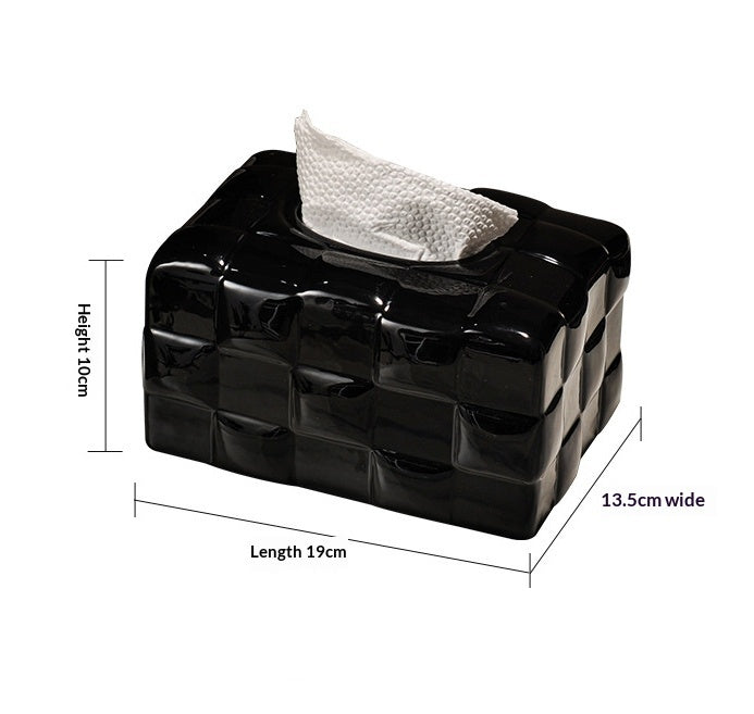 Creamy-style Creative Ceramic Tissue Box For The Living Room Coffee Table Or Dining Table