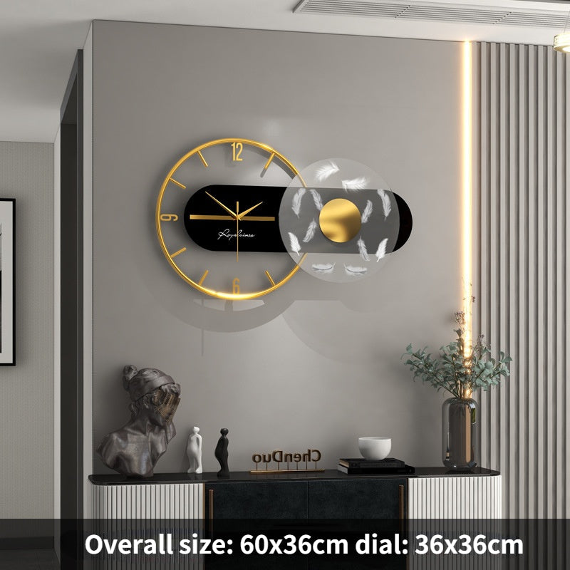 Household Fashion Personality Light Luxury Net Red Wall Clock