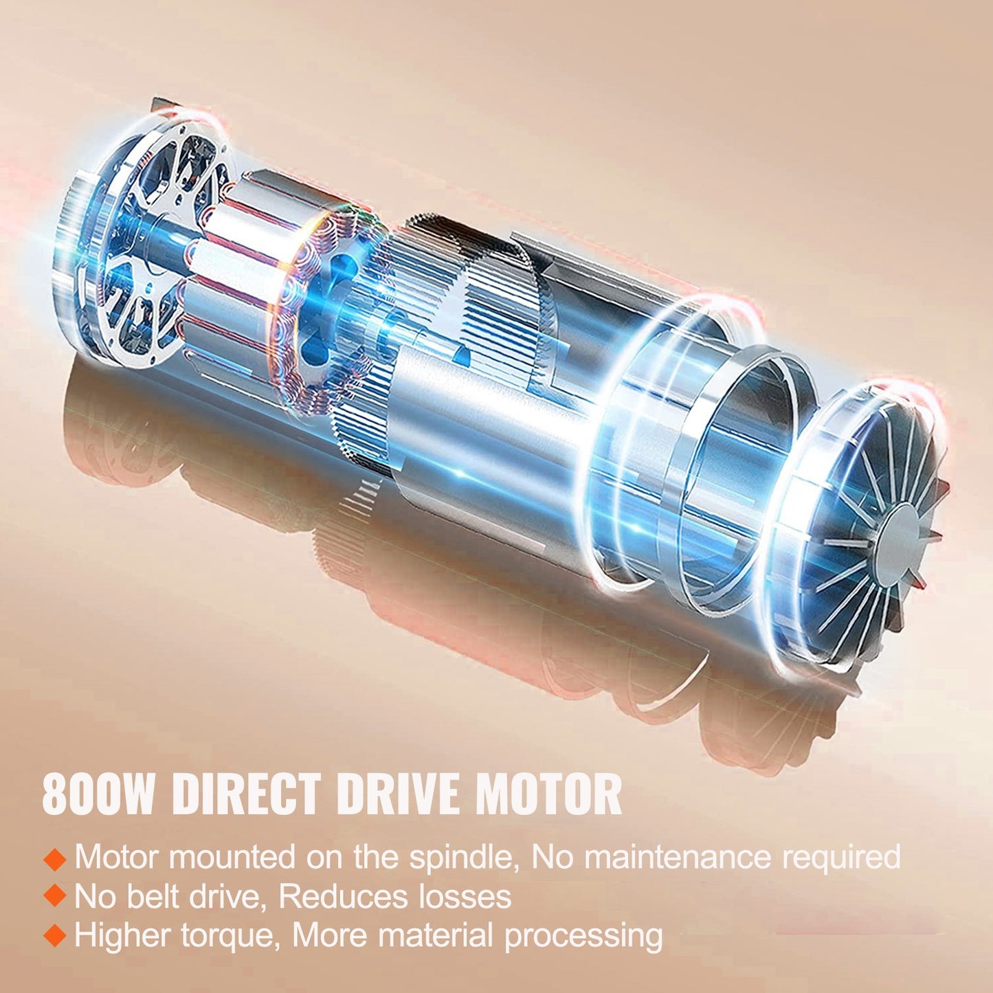 Metalldrehmaschine 17,8x40,6cm Drehbank Metall 50-2500U/min Tischdrehbank Tischdrehmaschine 800W 9x Metrische (von 0,5 Bis 3 Mm) 10x Zöllige (von 10 Bis 44 TPI) Gewinde MT5 Spindelkonus