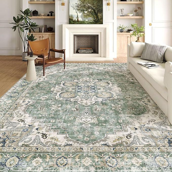 Carpet Vintage Persian Crystal Velvet Thickened Sofa Cover Non-slip Bedside Blanket