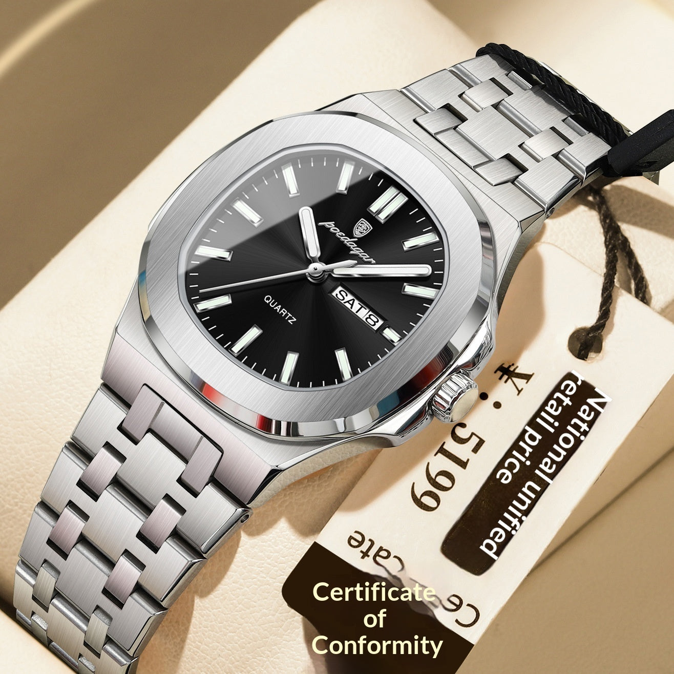 Ultra-thin Watch With Waterproof And Luminous Features