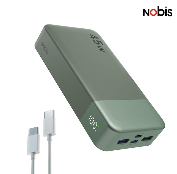 20000mAh Portable Charger 45W PD 3.0 QC Fast Charging Type-C Power Bank Lightweight Slim Travel External Battery Pack With LED Digital Display, 2 USB-C And 2 USB-A Ports For Phone, Android Smartphones