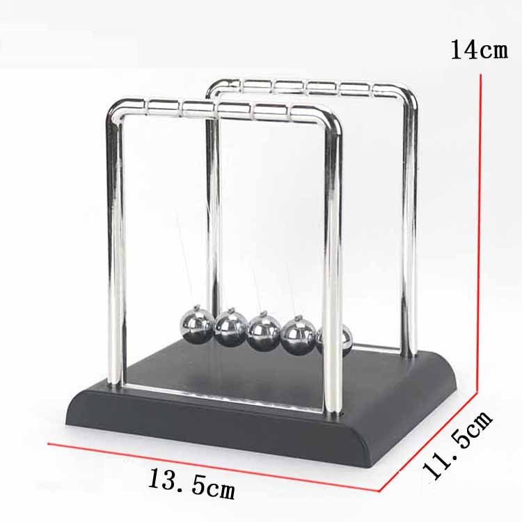 Newtons Cradle Steel Balance Ball Physics Science Pendulum Metal Craft Educational Toy Home Desk Decoration Girl Kids Toy Gift