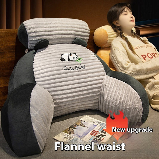 Striped Flannel Bedside Soft Upholstery Cushion Lumber Pad Pillow