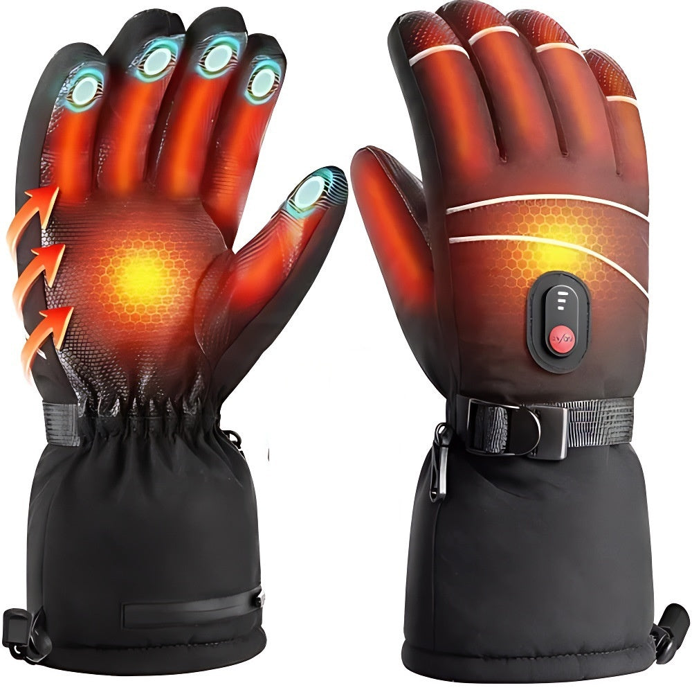 Outdoor Skiing Cycling Thickened Heating Gloves