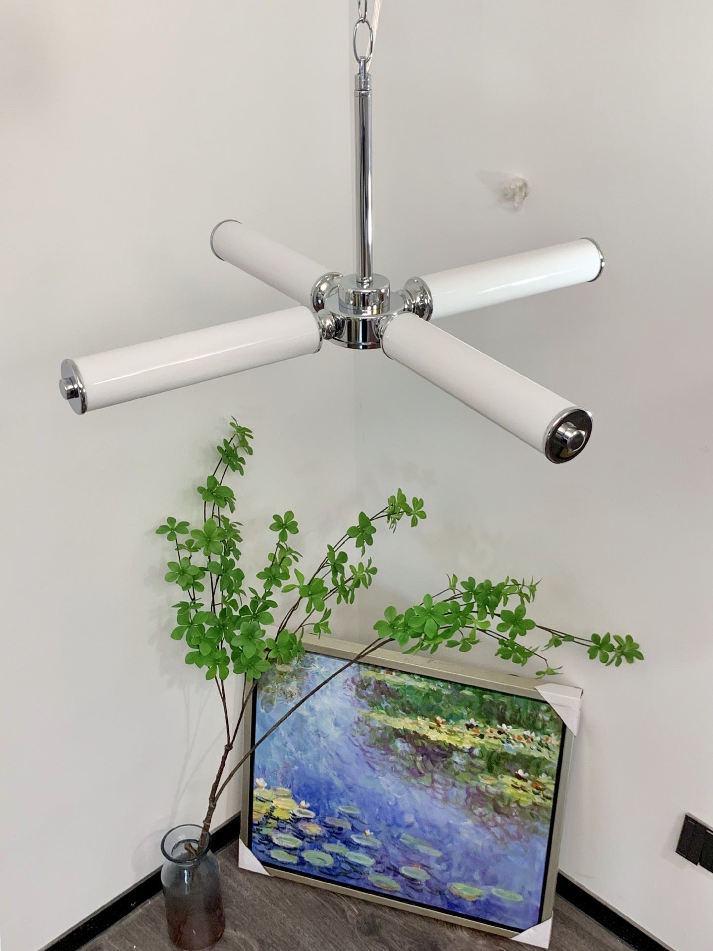 Acrylic Tree Branch Bar Lamp Wrought Iron Bedroom Creative Chandelier