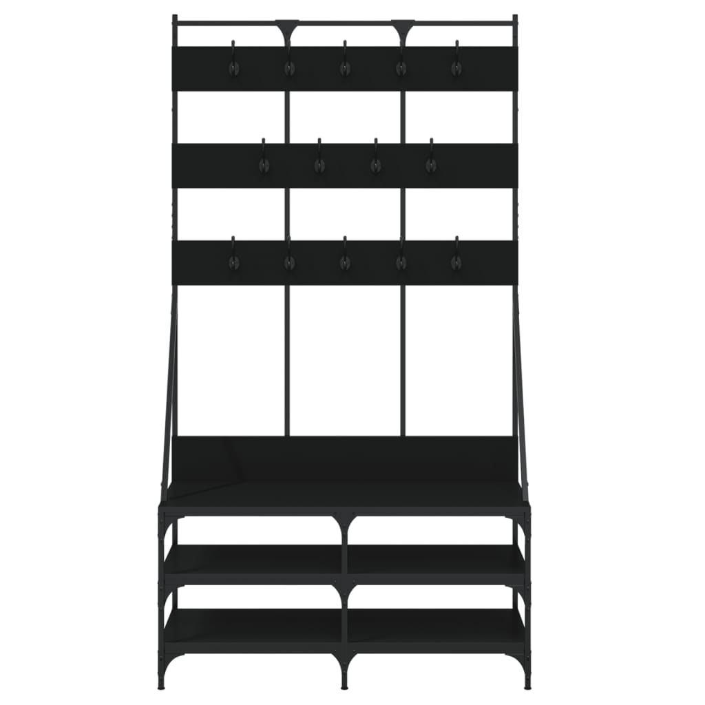 Clothes Rack with Shoe Shelf 100x