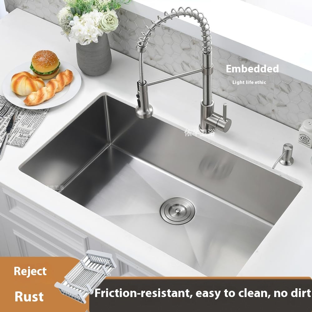 Household Kitchen Sink 304 Stainless Steel Sink