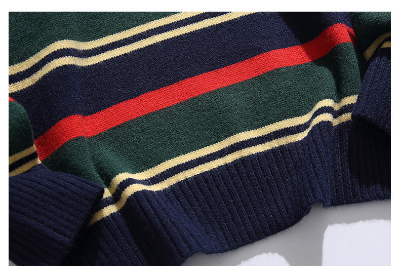 Striped men's sweater