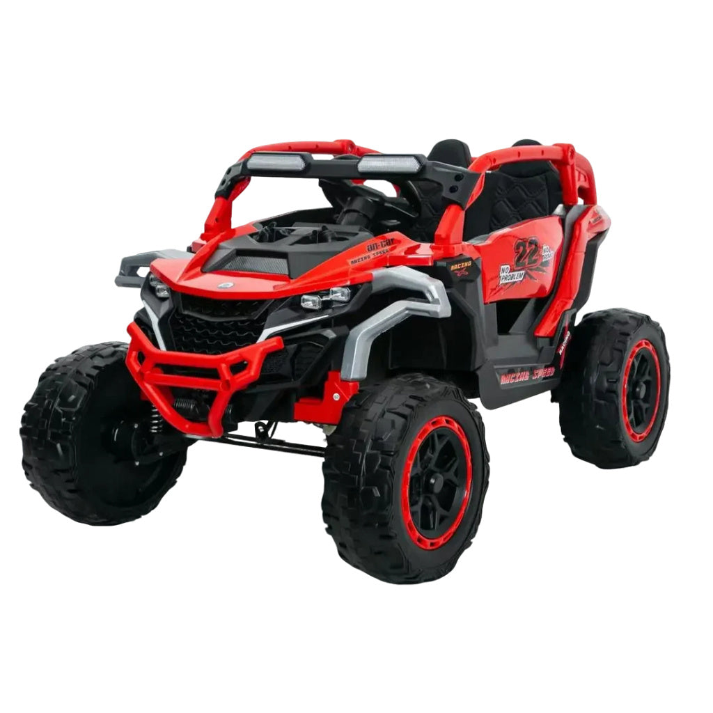 Ride On Models Truck Car 12V Kids Electric Vehicles, Remote Control, Front & Rear Shock Suspension, 2 Seater UTV, Flashlights And A Built-in Music Player, For Age 3-6 Years Old