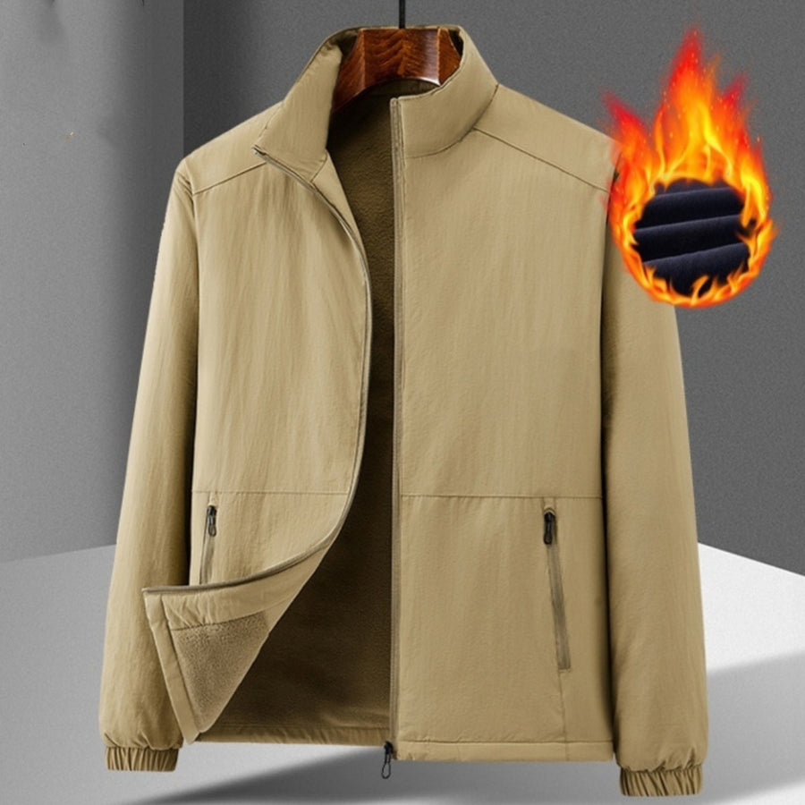 Mens Casual Padded Stand-collar Sports Jacket