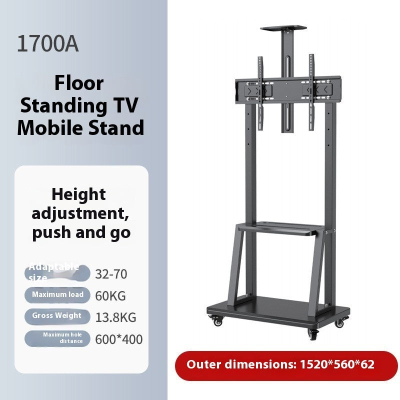 Mobile Adjustable Floor TV Bracket