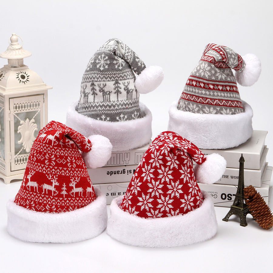 Schneeflocken-Weihnachtsmütze