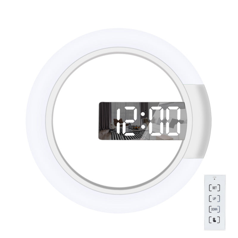 New LED mirror hollow wall clock