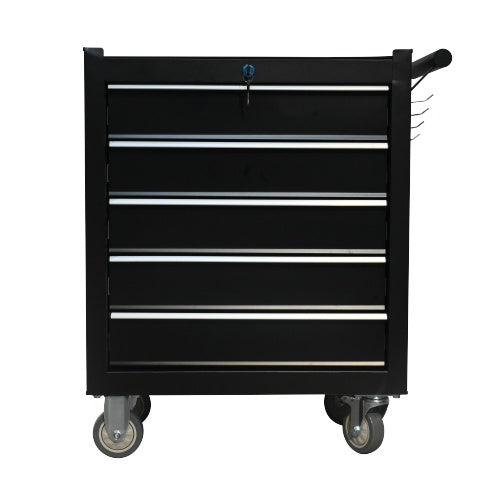 Five-Drawer Rolling Tool Chest With Wheels, Detachable Cabinet Storage Tool Box With Drawers, Metal Tool Cart With Toolbox For Garage Workshop Warehouse