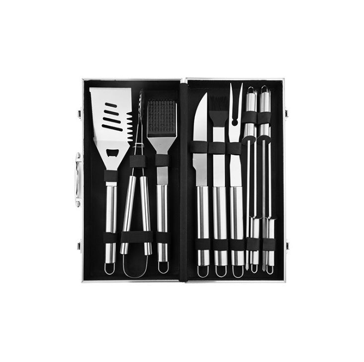 Aluminum Box Stainless Steel Grill Set BBQ Barbecue Ttools