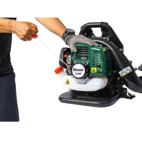OSAKAPRO 52CC 2-Cycle Gas Backpack Leaf Blower With Extention Tube,green