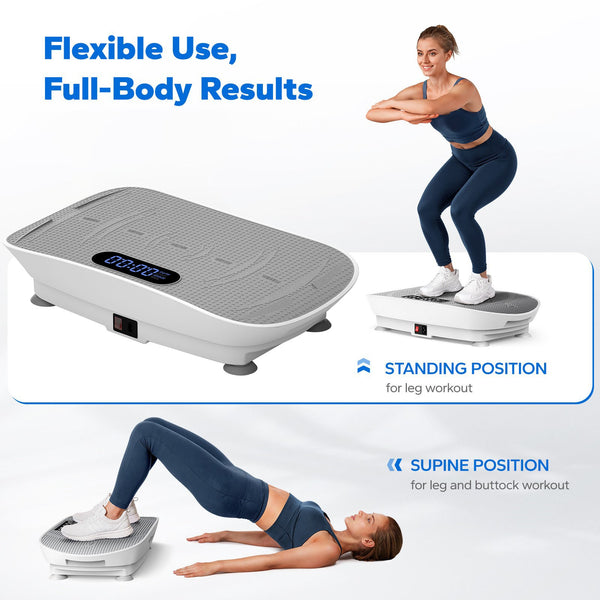 Vibration Plate Quiet Body Shaker Massager Exercise Machine For Home Fitness UK