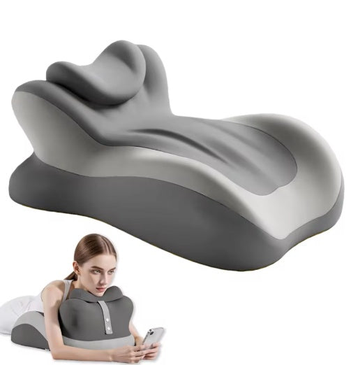 Multifunctional Memory Foam Prone Reading Pillow With Removable Headrest And Arm Support For Bed