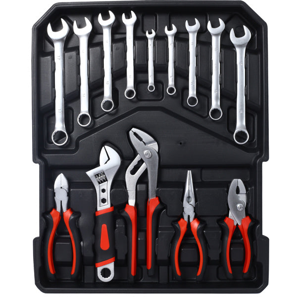 899 Piece Men's Home Repair Tool Set With 4 Drawers Tool Box Organizer
