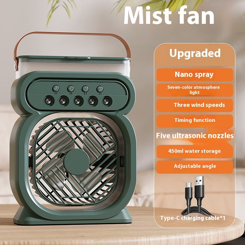 Desktop USB Small Fan Mini Spray Air Cooler