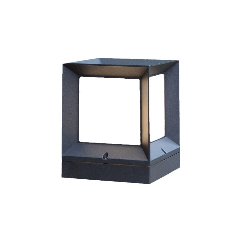 Modern Square Pillar Outdoor Waterproof Landscape Lawn Lamp